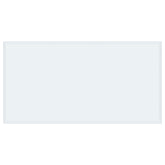 52x27-inch 6mm Rectangular Clear Tempered Glass Top